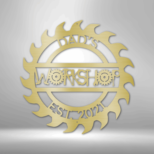 Dad Workshop Garage Personalized Gifts - Custom Metal Sign for Father's Day