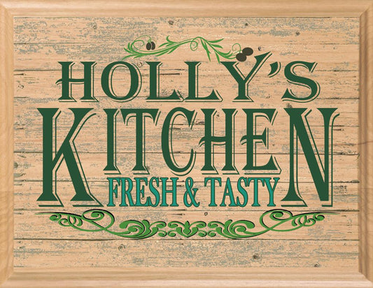 PERSONALIZED Name Kitchen Sign Wall Art Gift for Her or Him