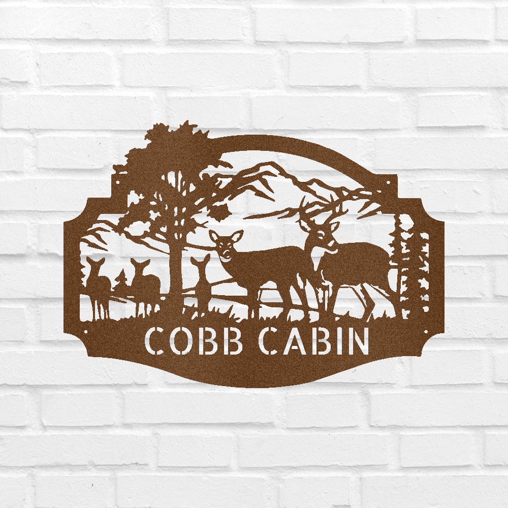 Name Metal Sign - Custom Metal Sign, Anniversary/Wedding/Housewarming/Christmas Gift