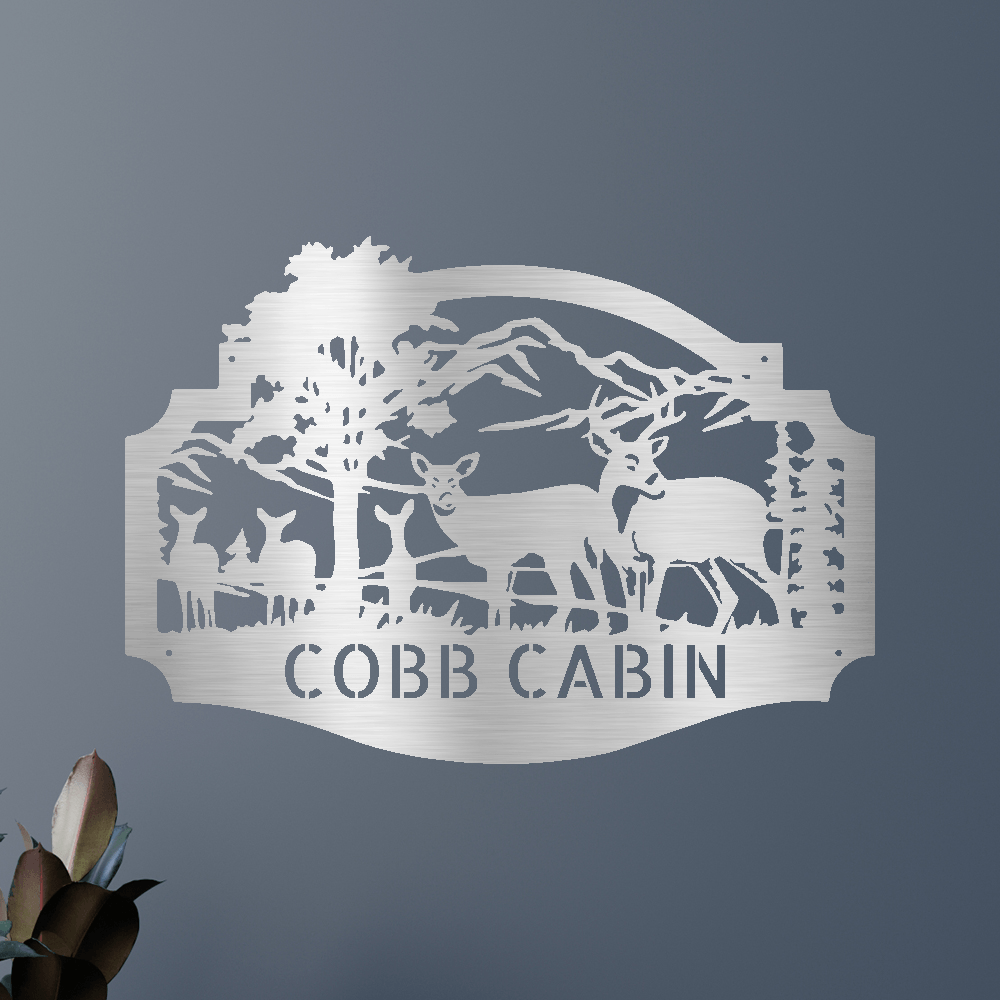 Name Metal Sign - Custom Metal Sign, Anniversary/Wedding/Housewarming/Christmas Gift