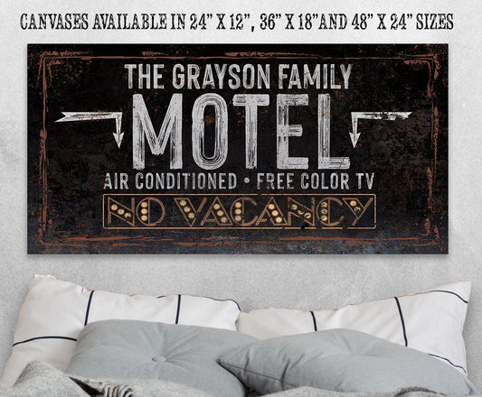 Personalized - No Vacancy Motel - Canvas