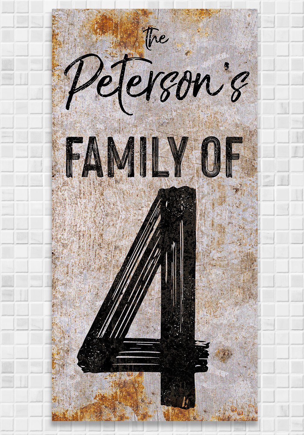 Personalized - Party of 4 - Canvas