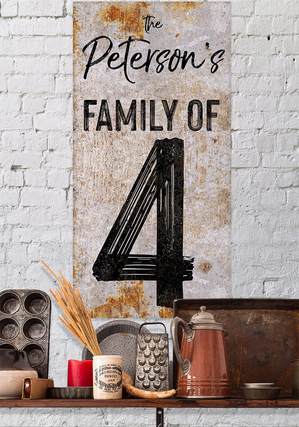 Personalized - Party of 4 - Canvas
