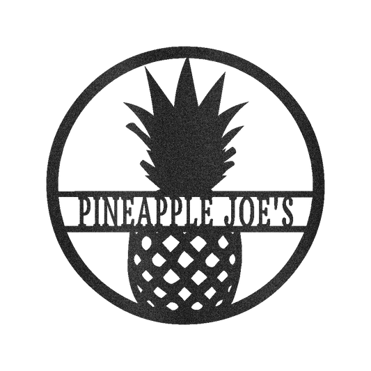 Pineapple Sign - Custom Metal Sign, Housewarming Gift