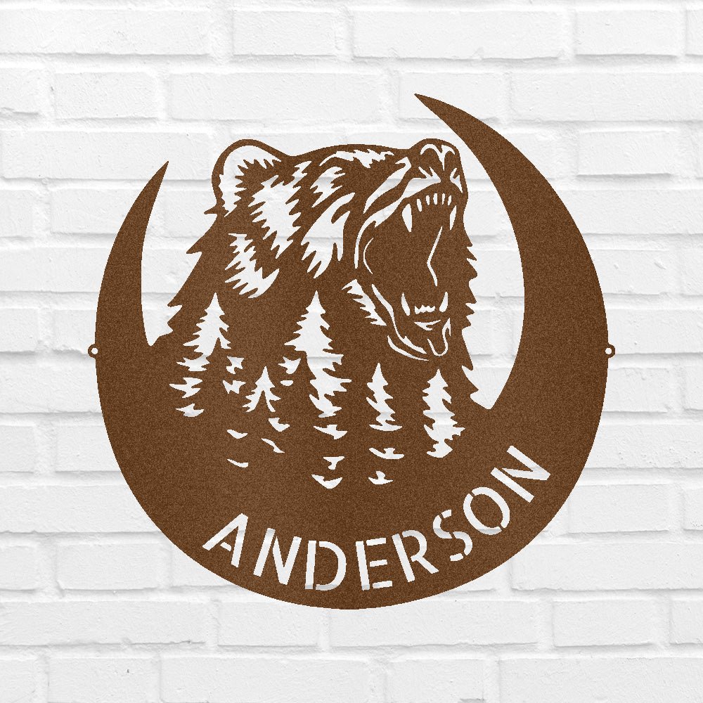 Roaring Bear Personalized Gifts - Custom Metal Sign