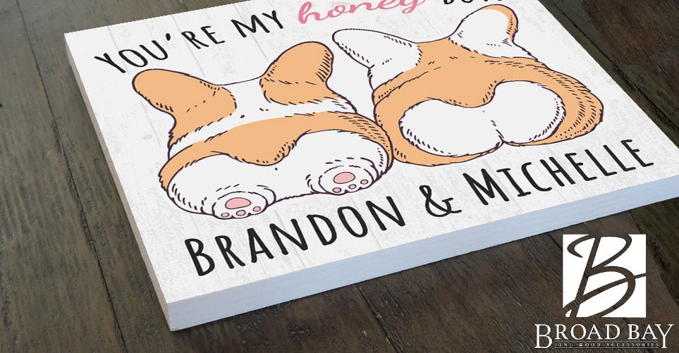 Personalized Romantic Sign for Wife or Girlfriend Anniversary Gift Custom 10.5in x 10.5in