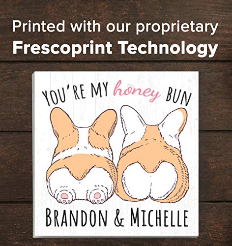 Personalized Romantic Sign for Wife or Girlfriend Anniversary Gift Custom 10.5in x 10.5in