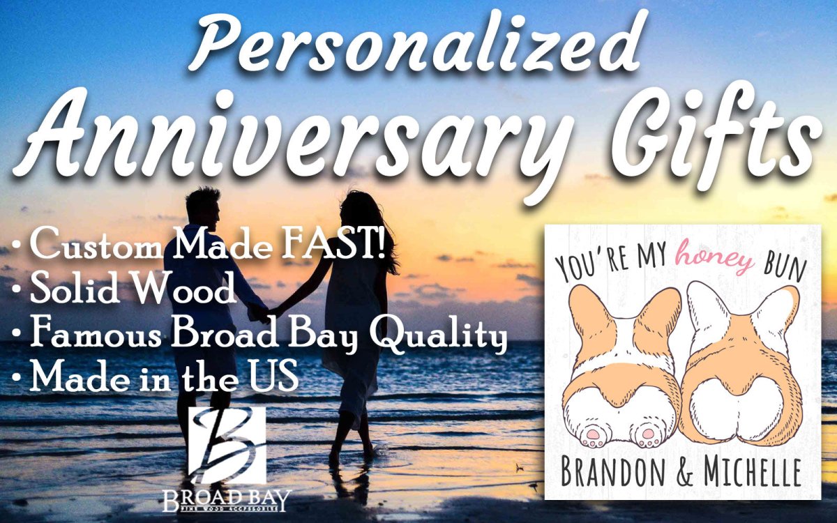 Personalized Romantic Sign for Wife or Girlfriend Anniversary Gift Custom 10.5in x 10.5in