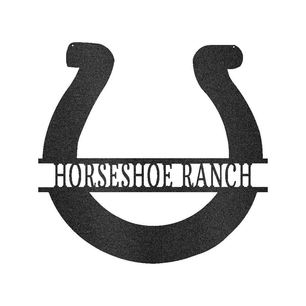 Simple Horseshoe Personalized Gifts - Custom Metal Sign, Horse Lover Gift