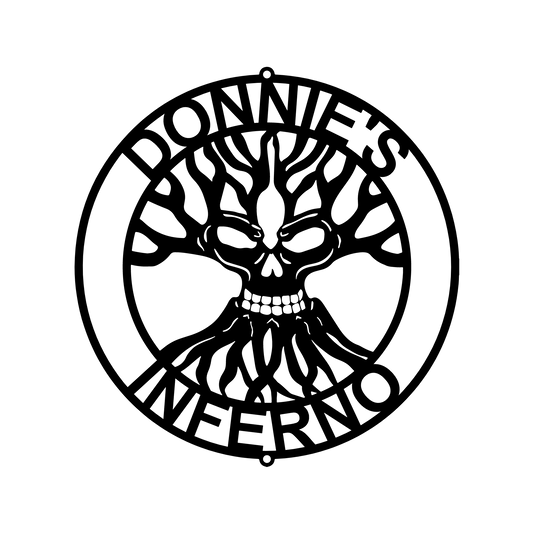 Skull Family Tree Personalized Gifts - Custom Metal Sign