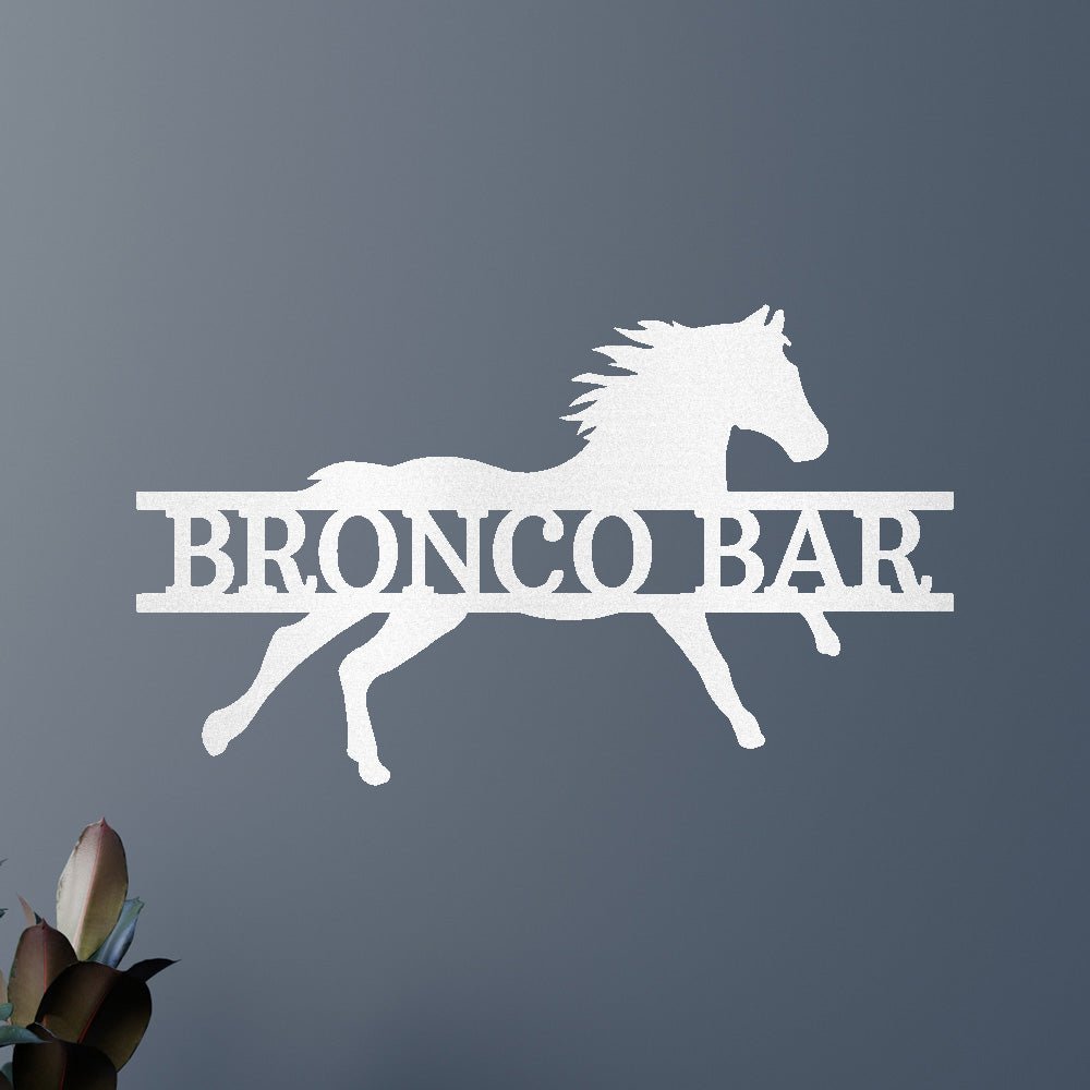 Sprinting Horse Personalized Gifts - Custom Metal Sign
