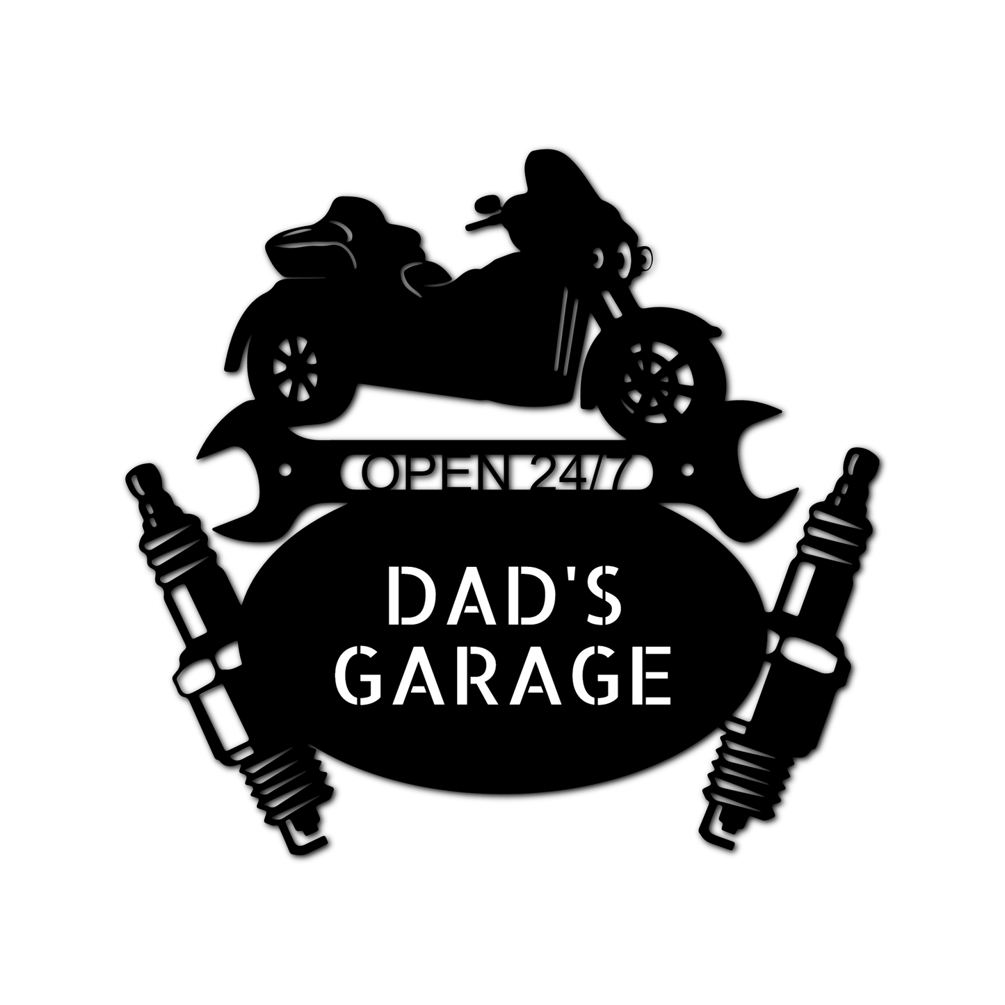 Trike Mechanic Garage Personalized Gifts - Custom Metal Sign