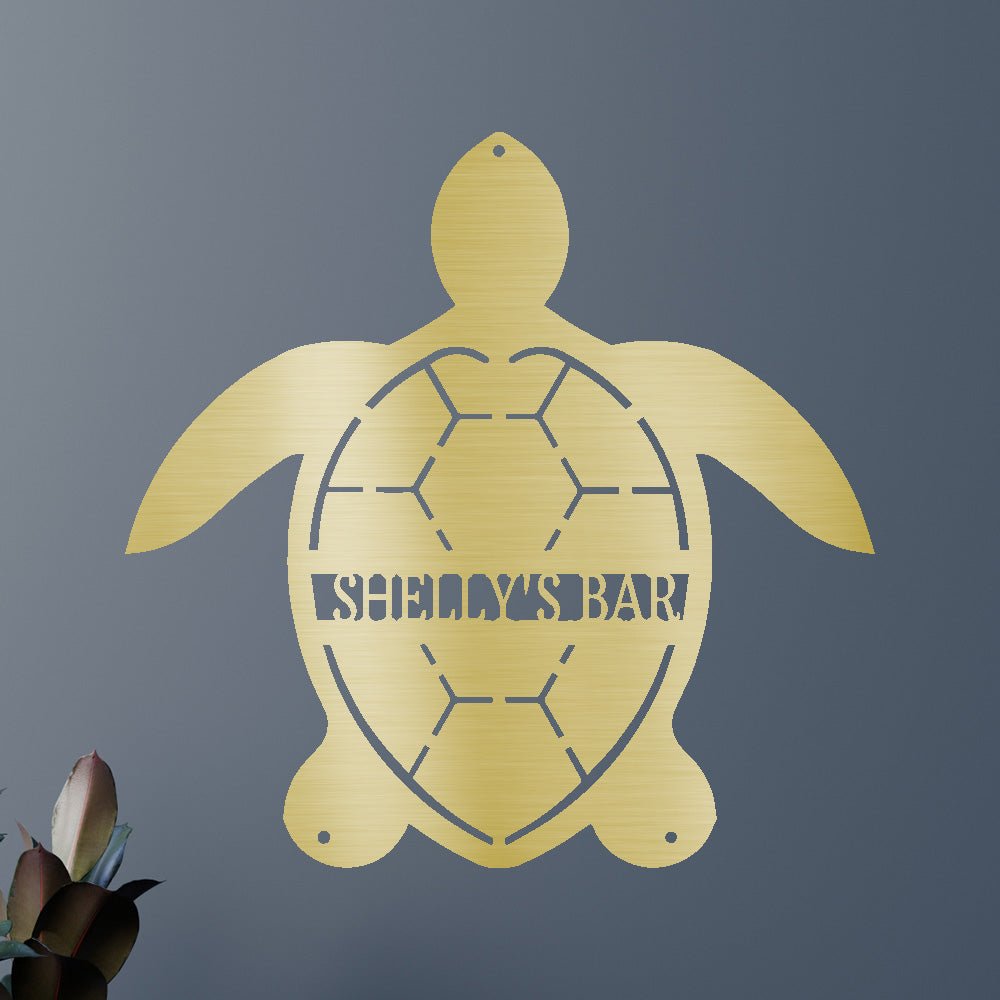 Turtle Personalized Gifts - Custom Metal Sign