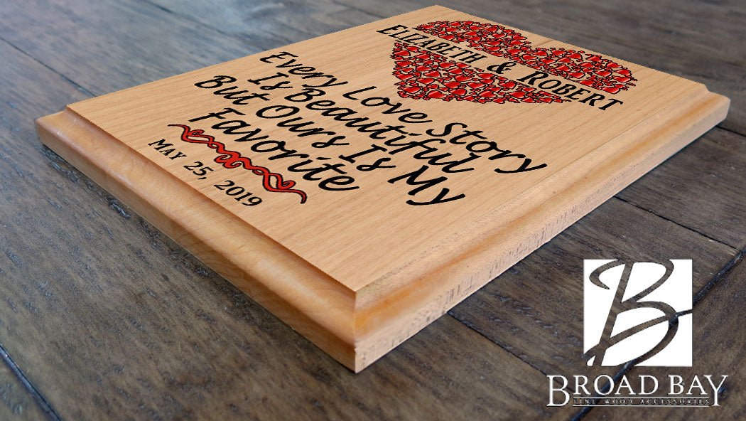 Personalized Wedding Gift or Anniversary Gift Sign - Every Love Story is Beautiful
