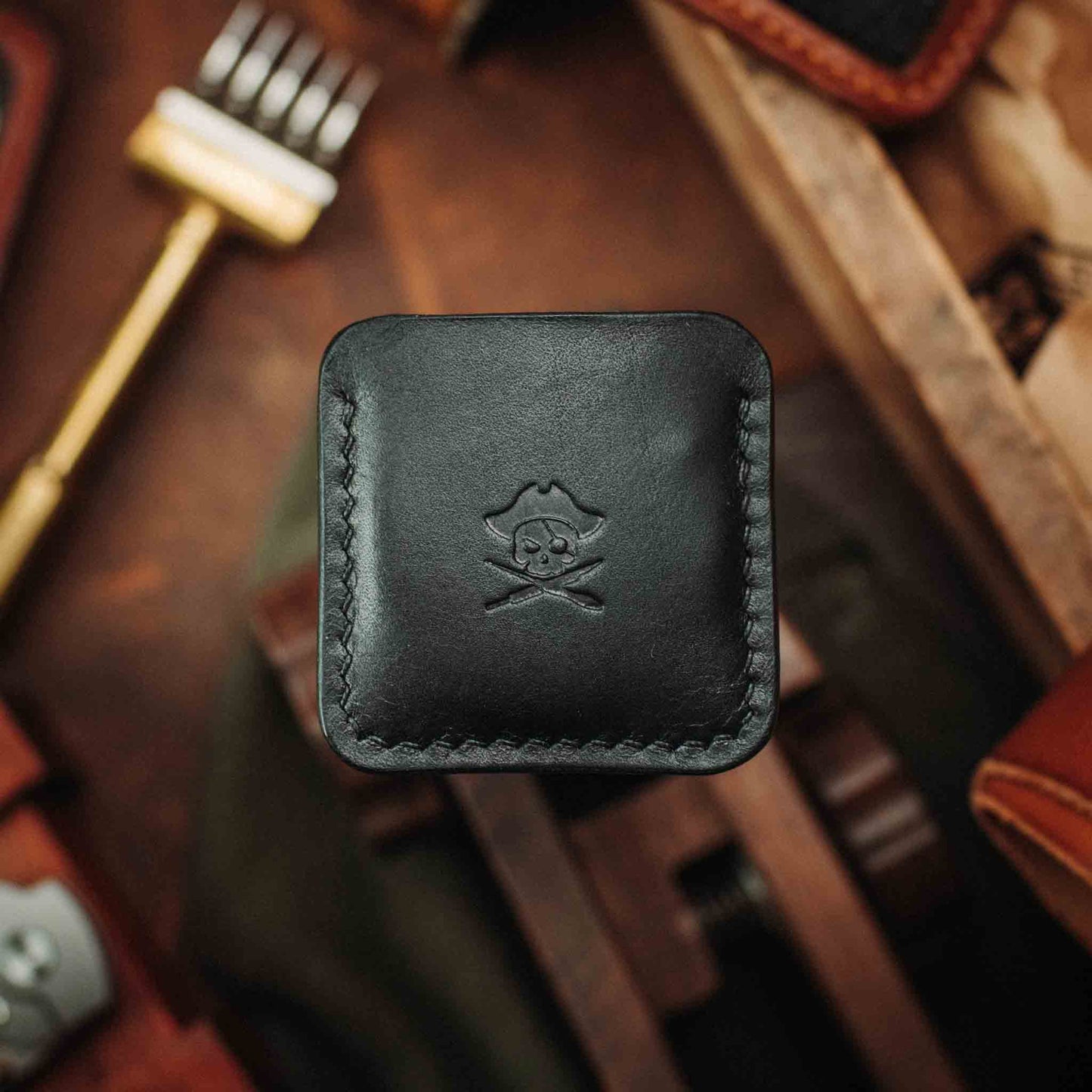 Pirate Goods Peso Pocket v3 Coin Holder – Leather Challenge Coin Case for EDC