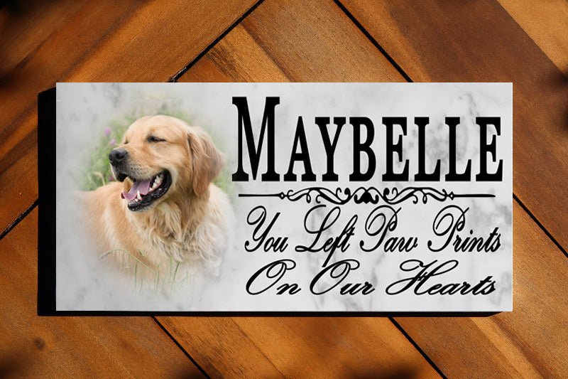 Pet Photo Memorial Stone Personalized Picture Custom Name