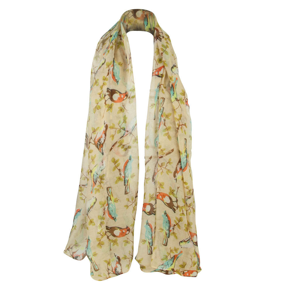 Perching Birds Summer Scarf
