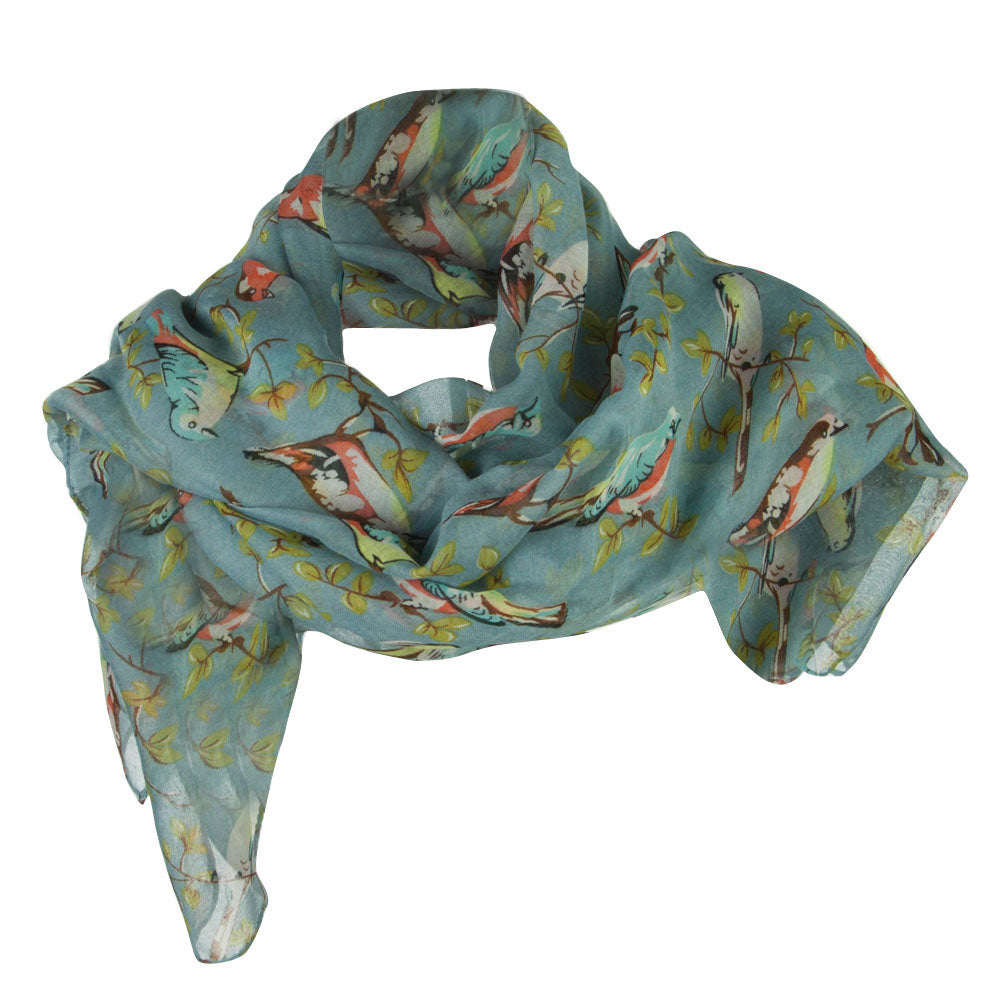 Perching Birds Summer Scarf