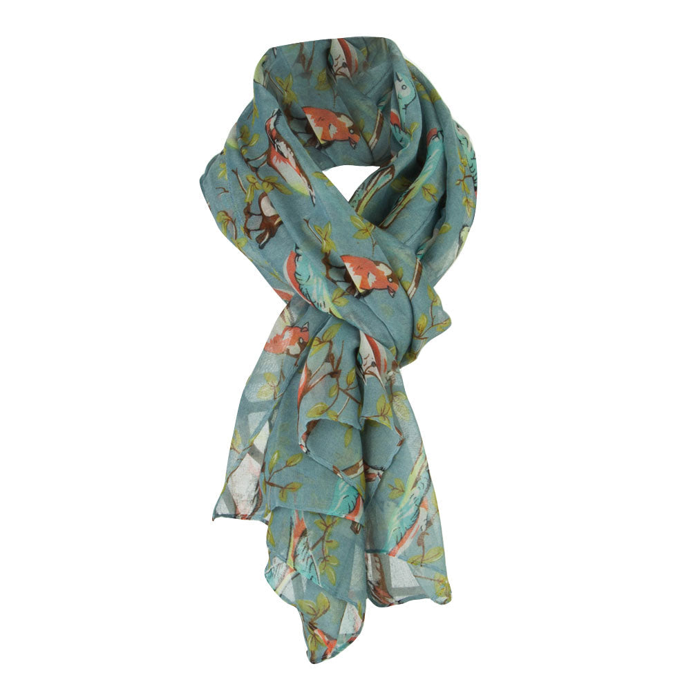 Perching Birds Summer Scarf