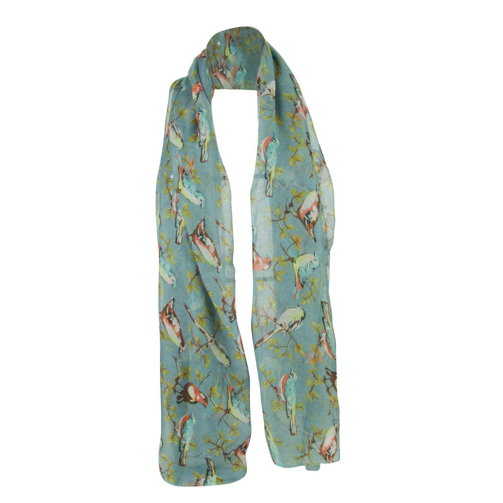 Perching Birds Summer Scarf