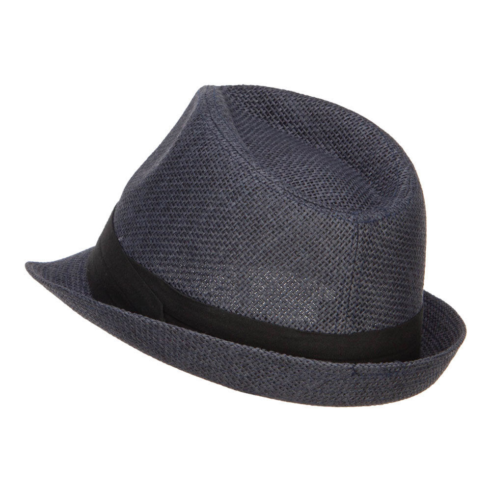 Pleated Hat Band Straw Fedora Hat