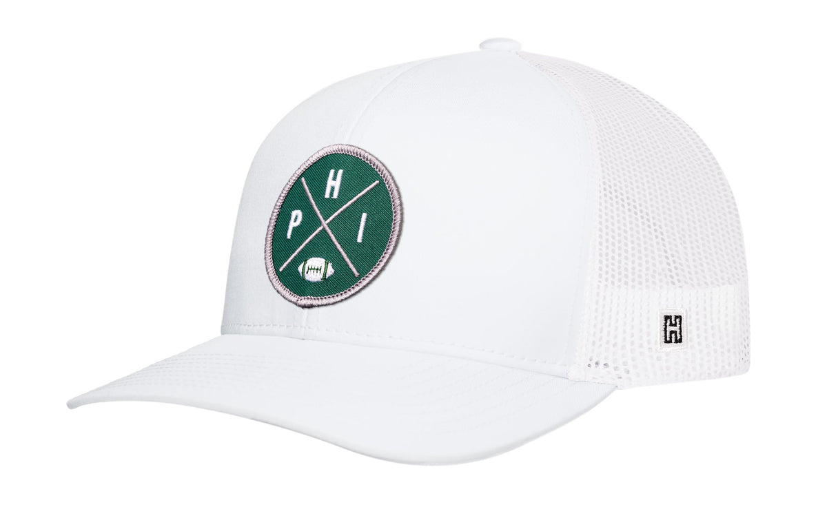 Philadelphia Football Trucker Hat  |  Dark Green PHI X Snapback