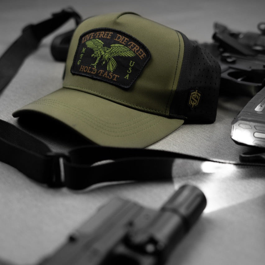 Live Free Hat - OD Green