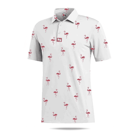 Pink Flamingo Men's Polo