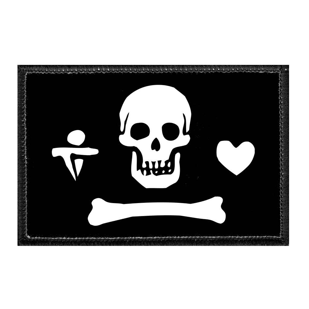 Pirate Stede Bonnet Flag - Removable Patch