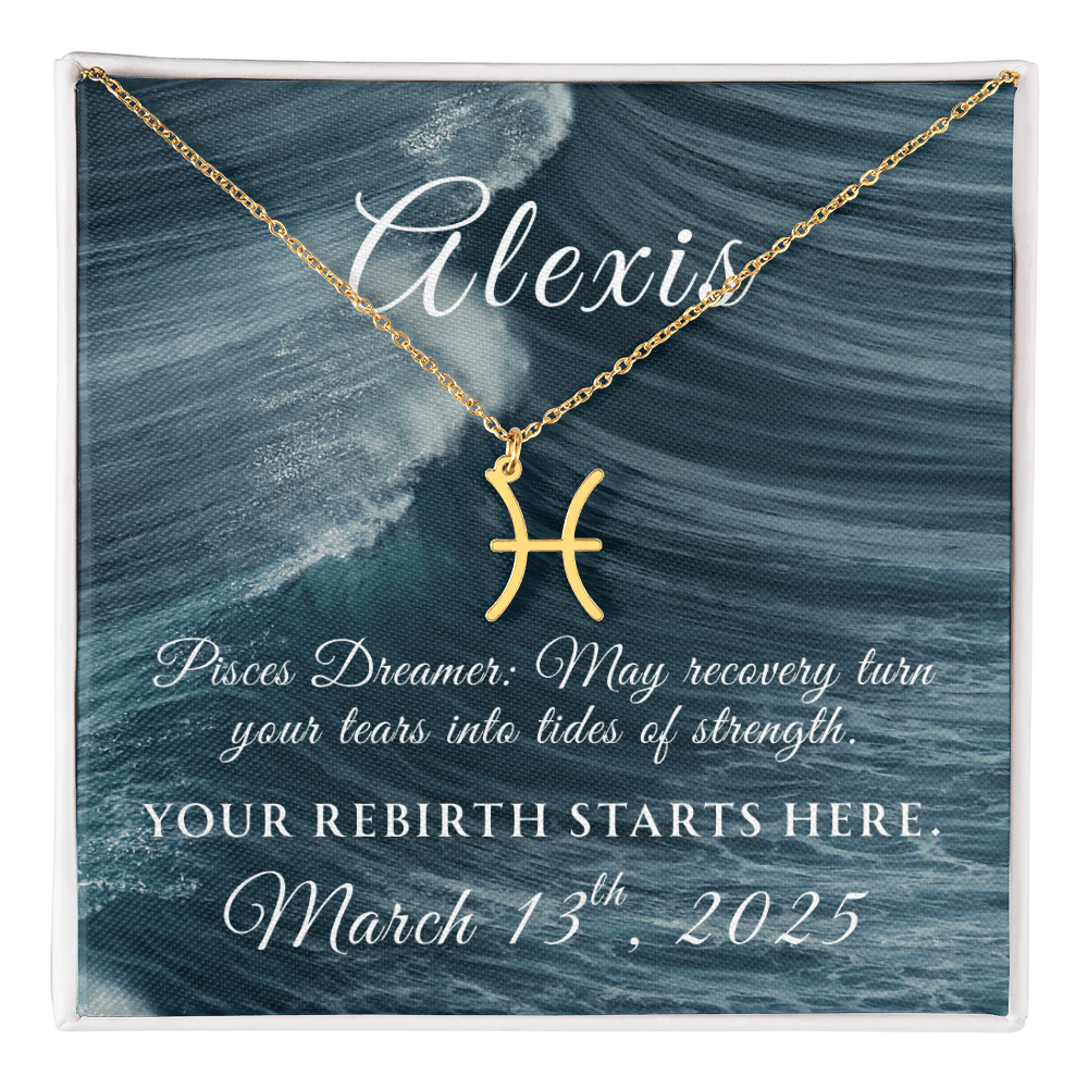 Custom Zodiac Recovery Necklace | Inspiring Sobriety