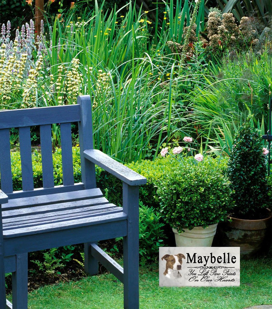 Pit Bull Memorial Stone Dog Grave Marker Pittie Garden Plaque