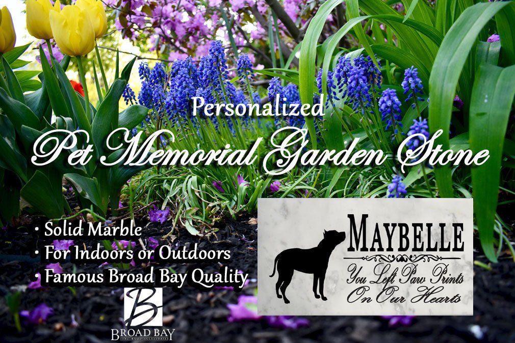Pit Bull Memorial Stone Personalized Dog Garden Plaque Grave Marker Outdoor or Indoor
