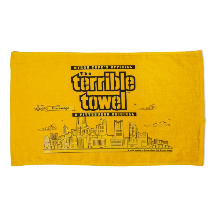 Pittsburgh Steelers City Scape Terrible Towel - Official NFL licensed