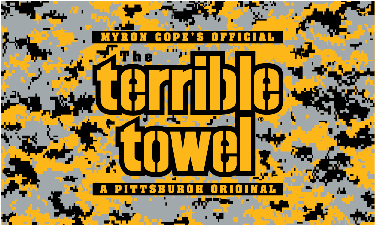 Pittsburgh Steelers Digital Camo Terrible Towel® | Digi Print & Officially licensed by NFL