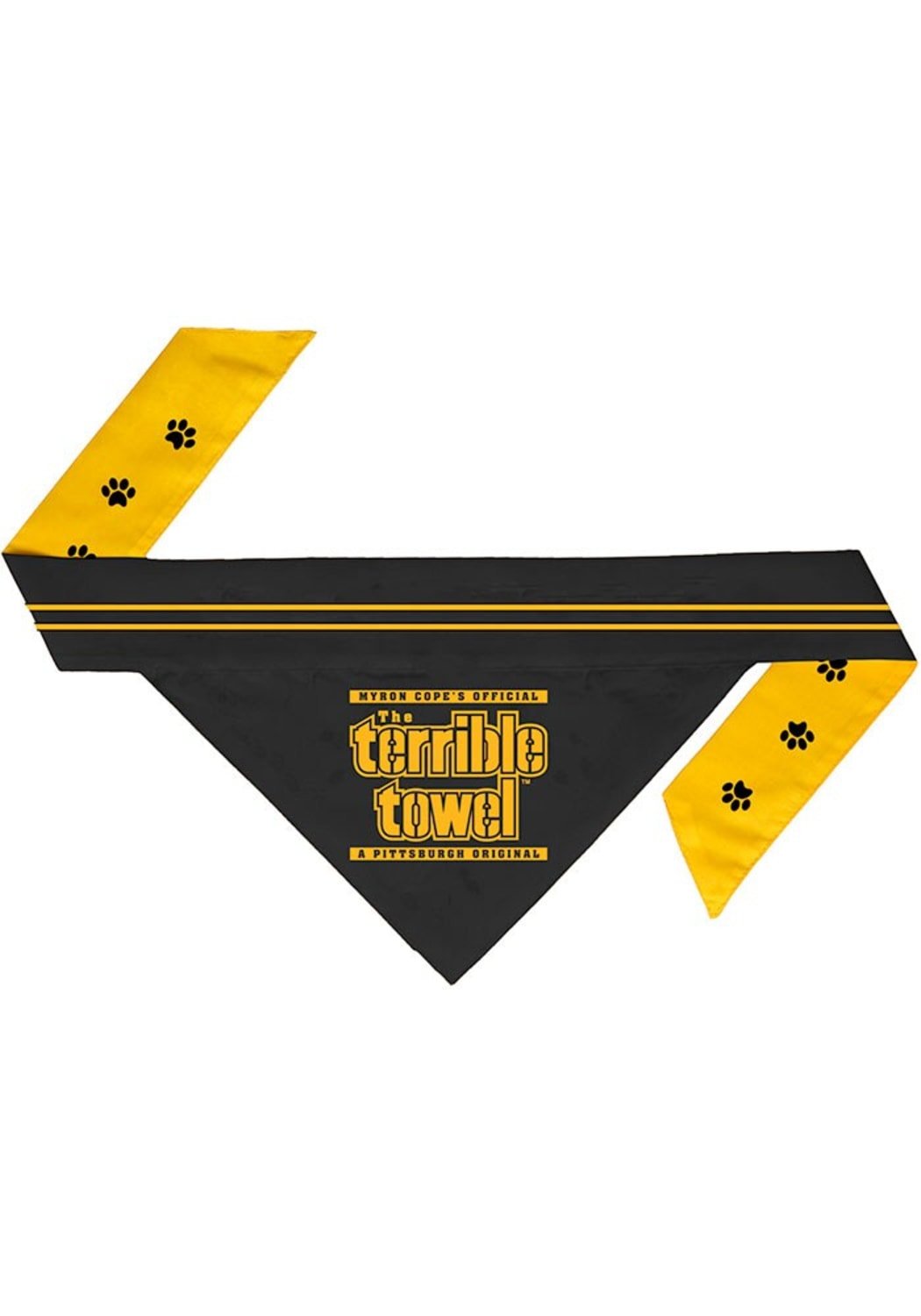 Pittsburgh Steelers Terrible Towel Pet Bandana – Reversible  | NFL Licensed Gear