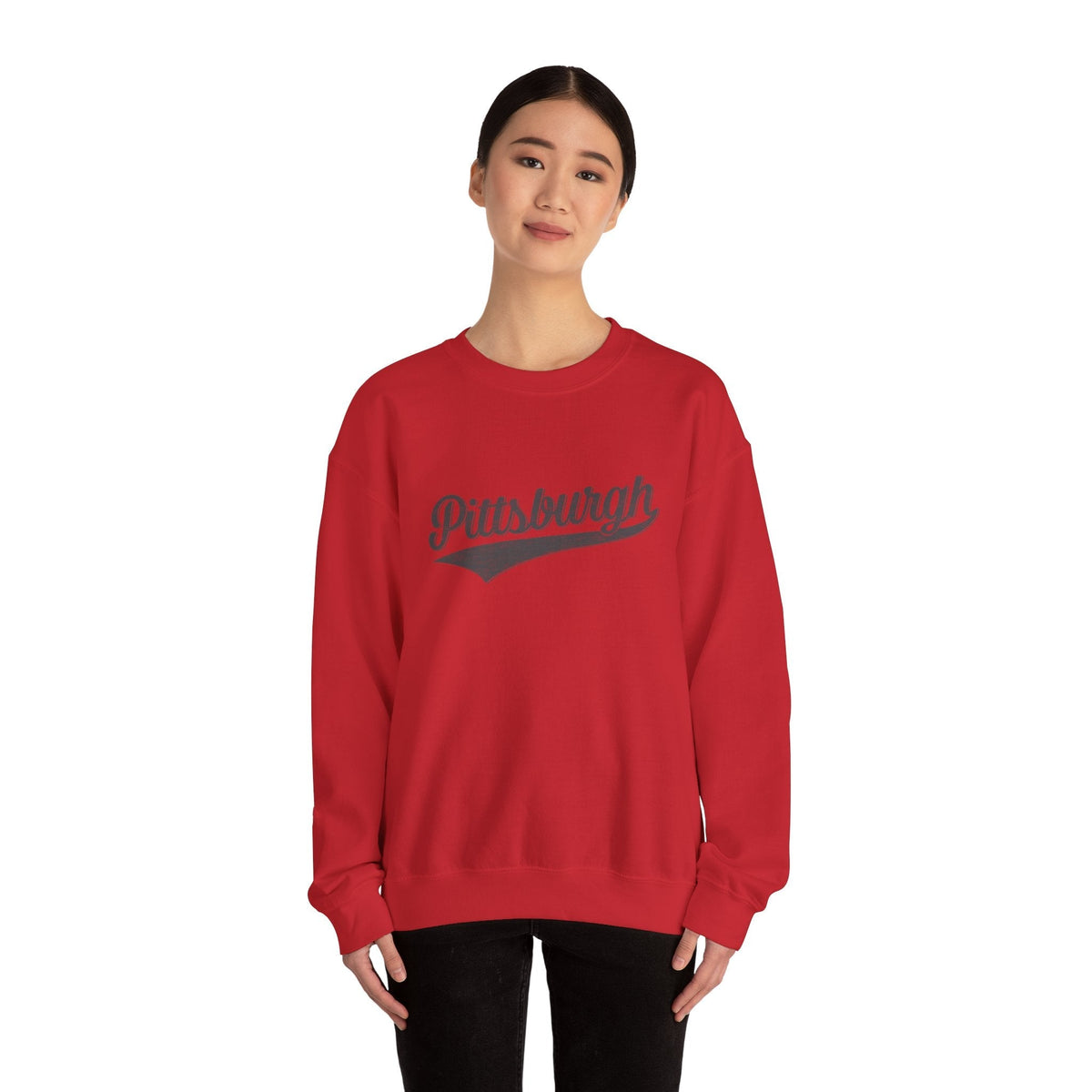 Pittsburgh Varsity Retro Heavy Blend Crewneck Sweatshirt