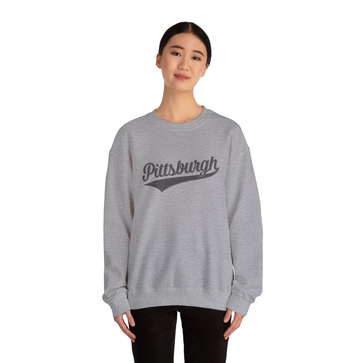Pittsburgh Varsity Retro Heavy Blend Crewneck Sweatshirt