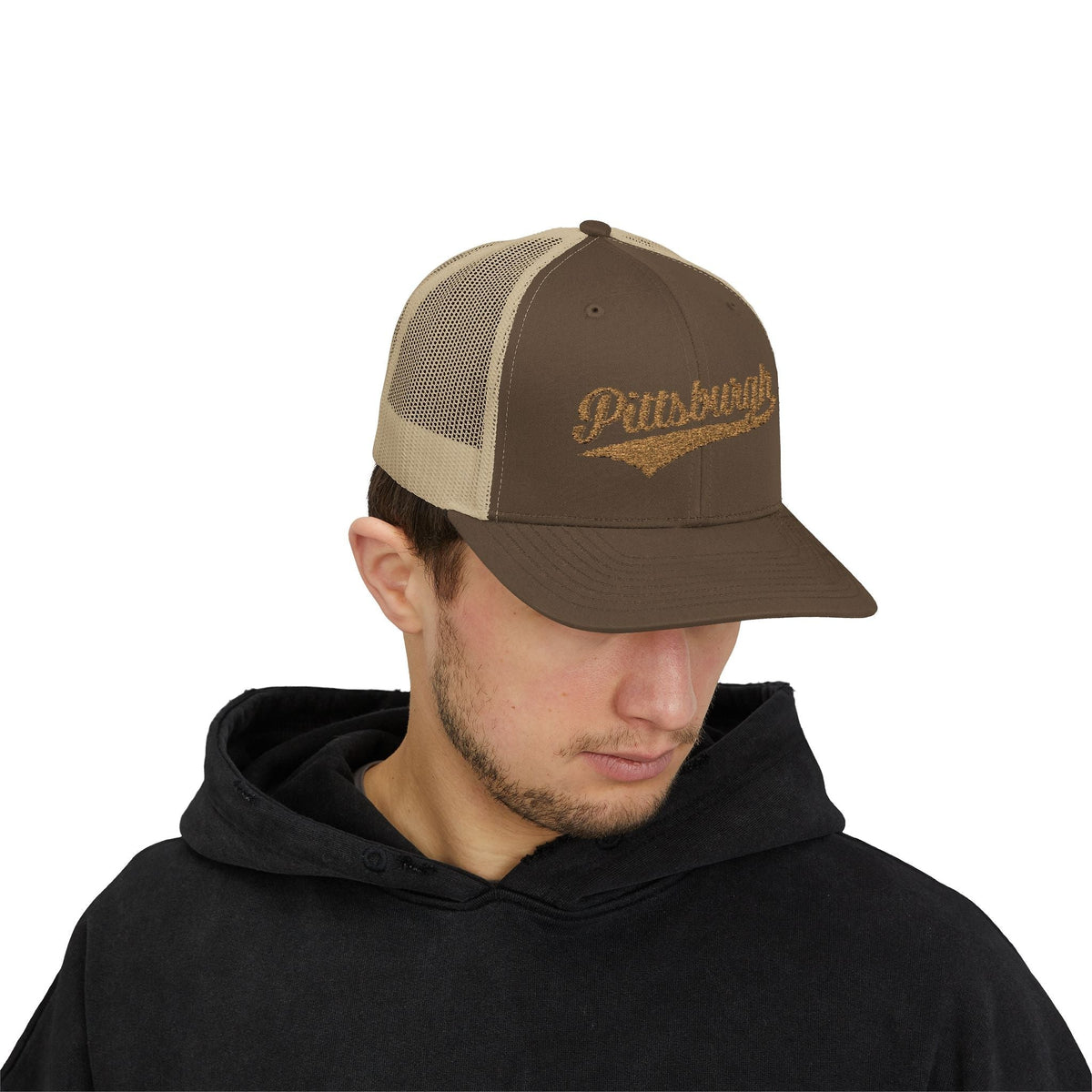 Pittsburgh Varsity Retro Snapback Trucker Cap