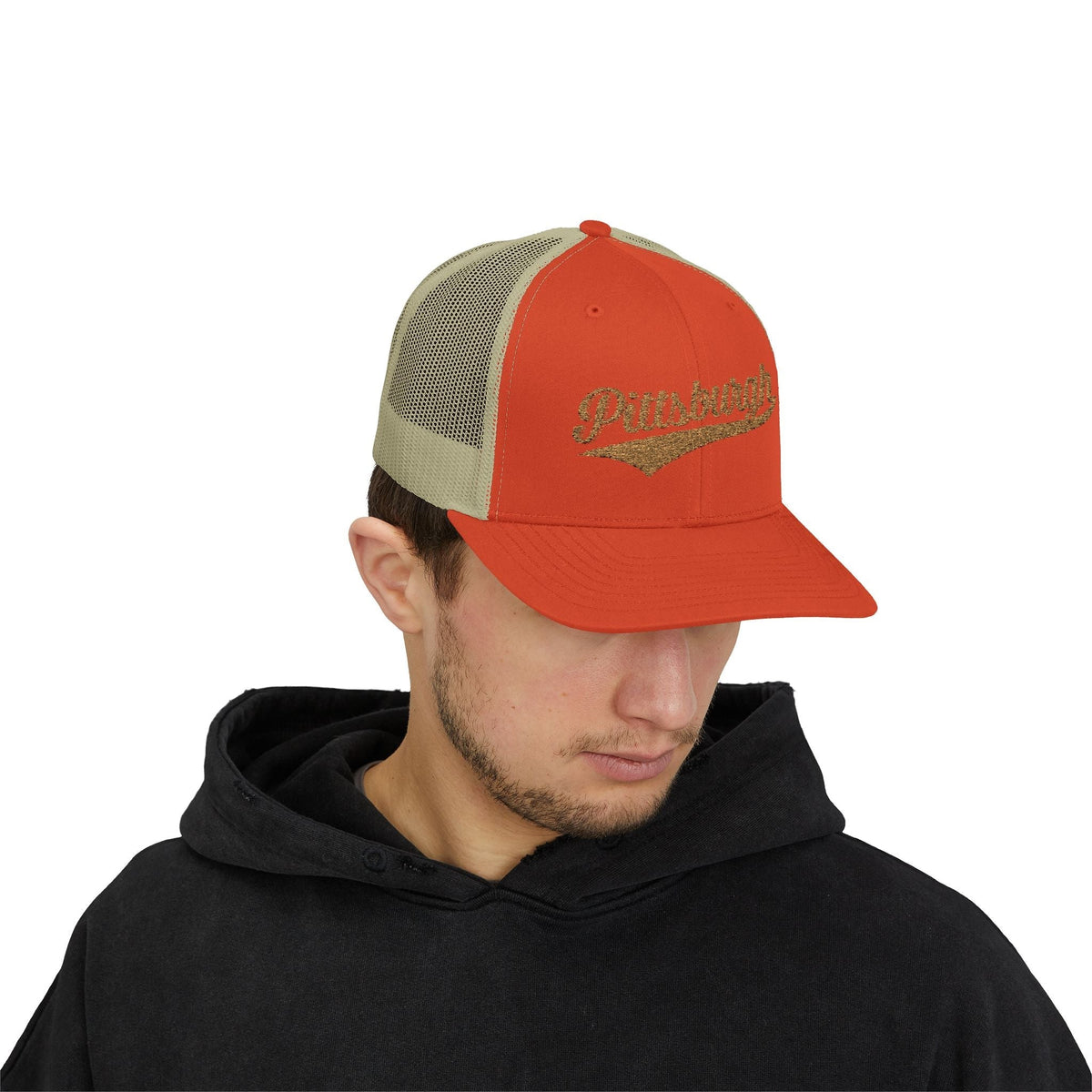 Pittsburgh Varsity Retro Snapback Trucker Cap