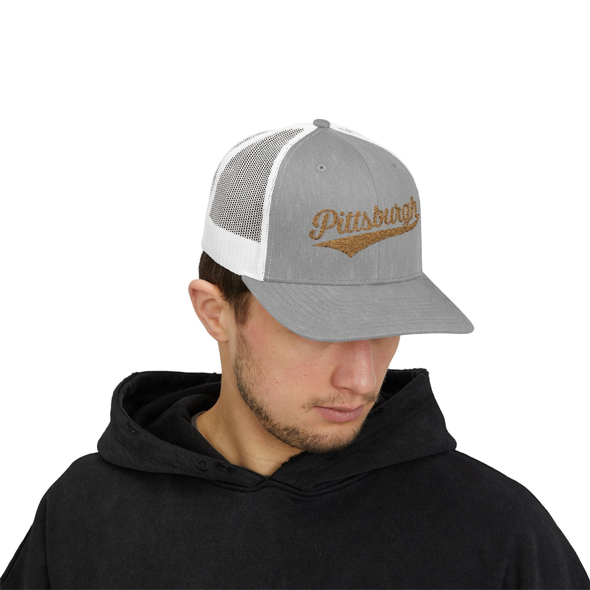Pittsburgh Varsity Retro Snapback Trucker Cap