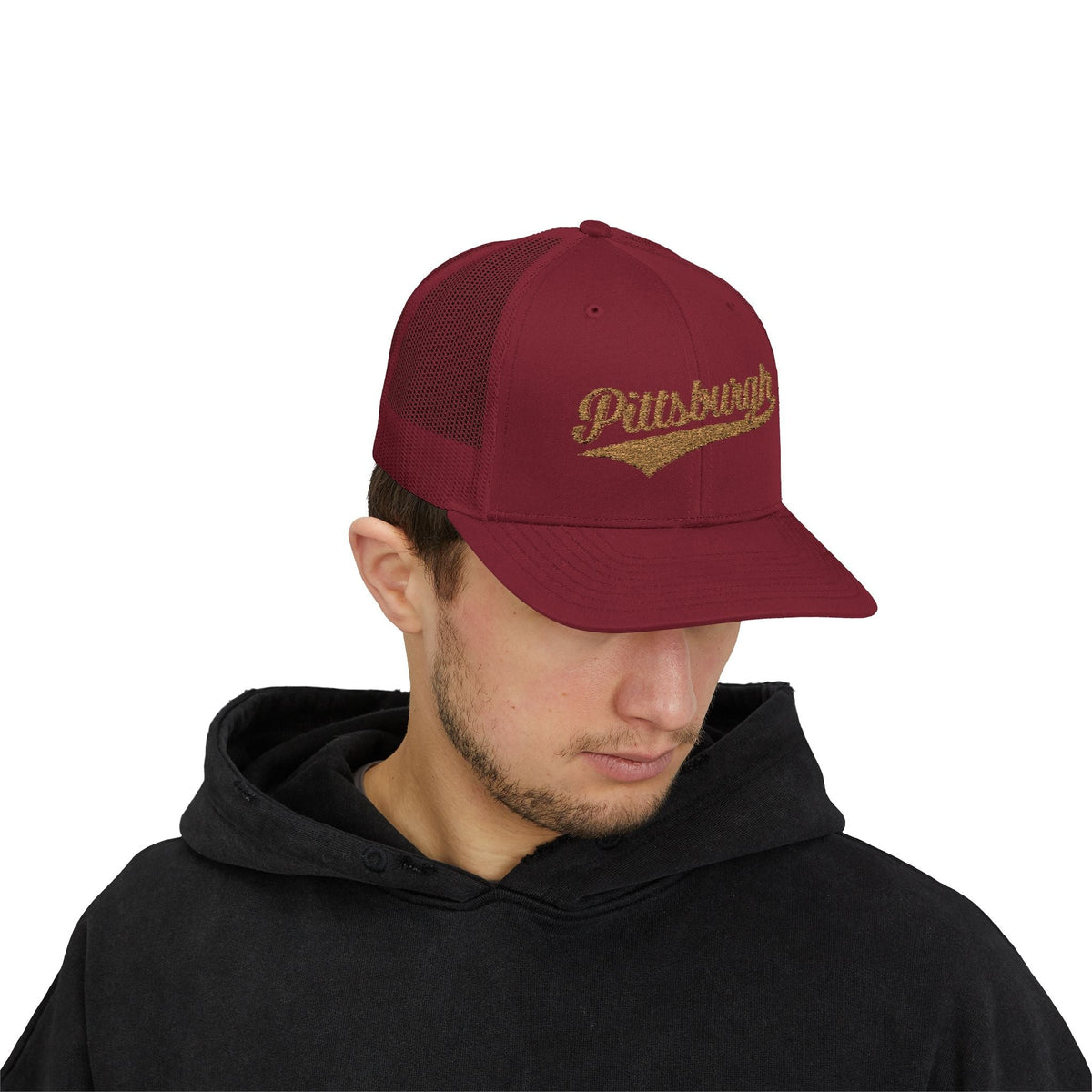 Pittsburgh Varsity Retro Snapback Trucker Cap