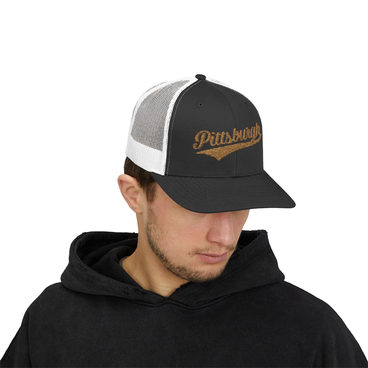 Pittsburgh Varsity Retro Snapback Trucker Cap