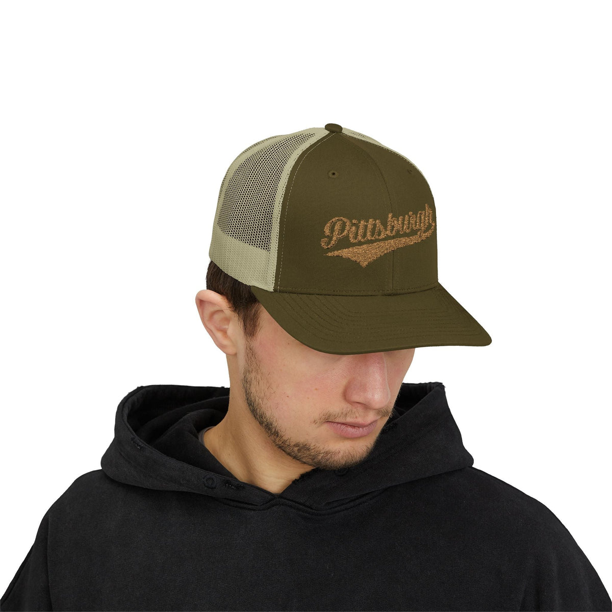 Pittsburgh Varsity Retro Snapback Trucker Cap