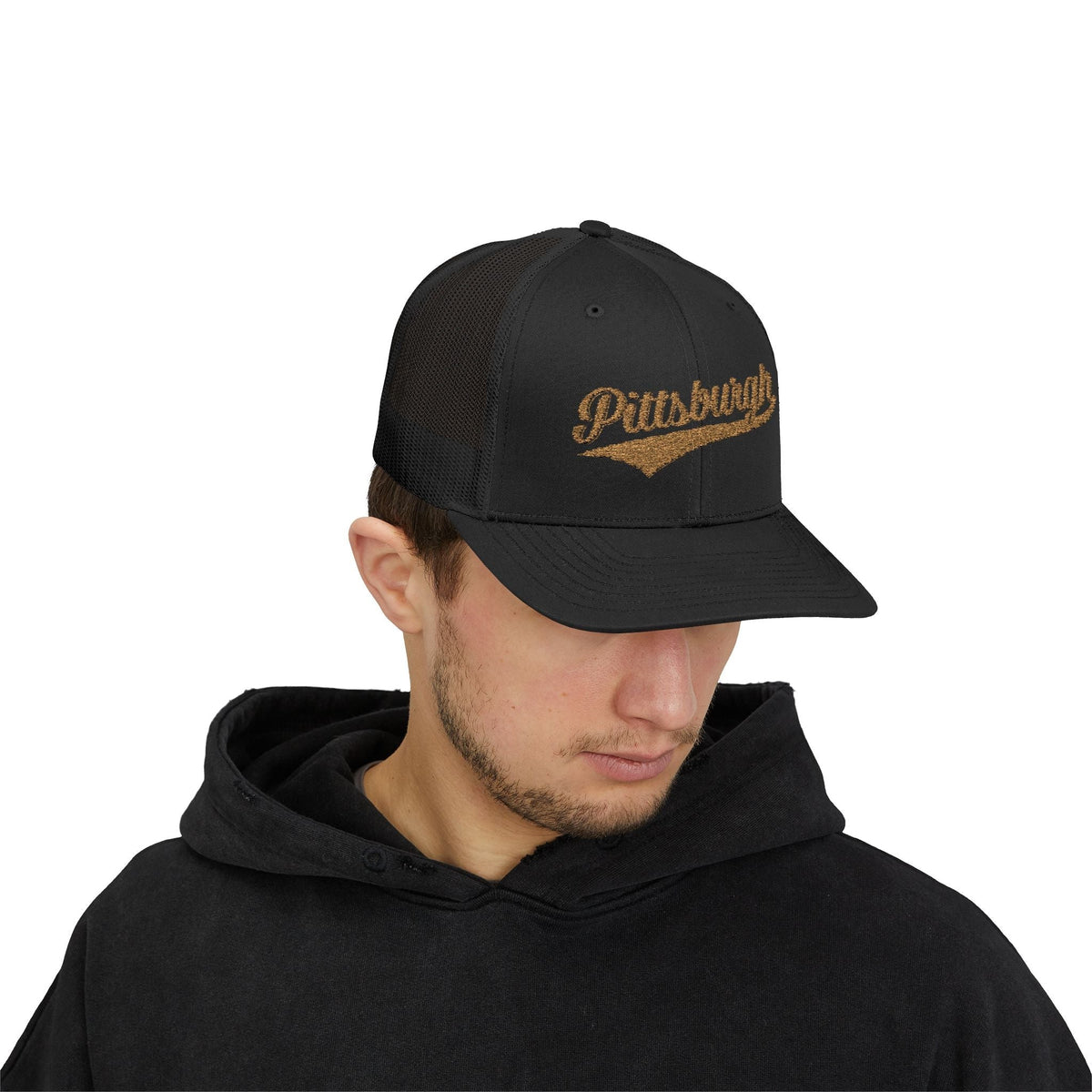 Pittsburgh Varsity Retro Snapback Trucker Cap