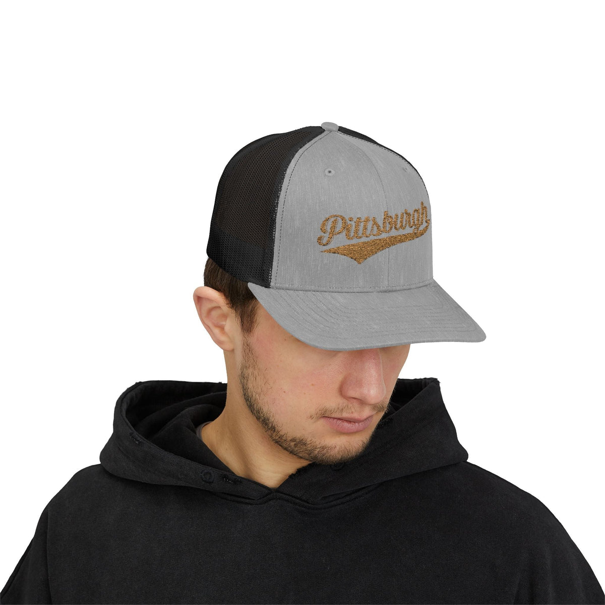 Pittsburgh Varsity Retro Snapback Trucker Cap