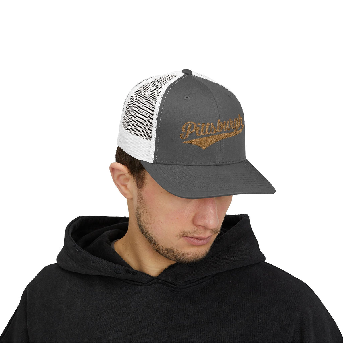 Pittsburgh Varsity Retro Snapback Trucker Cap
