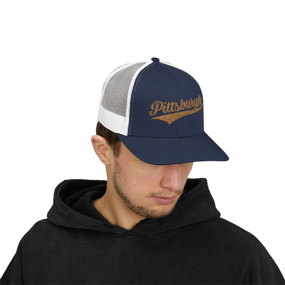 Pittsburgh Varsity Retro Snapback Trucker Cap
