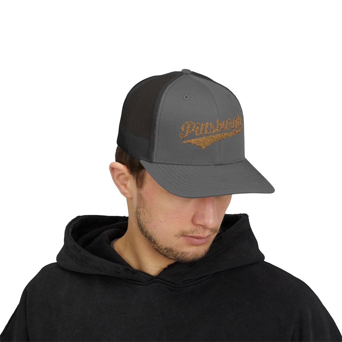 Pittsburgh Varsity Retro Snapback Trucker Cap