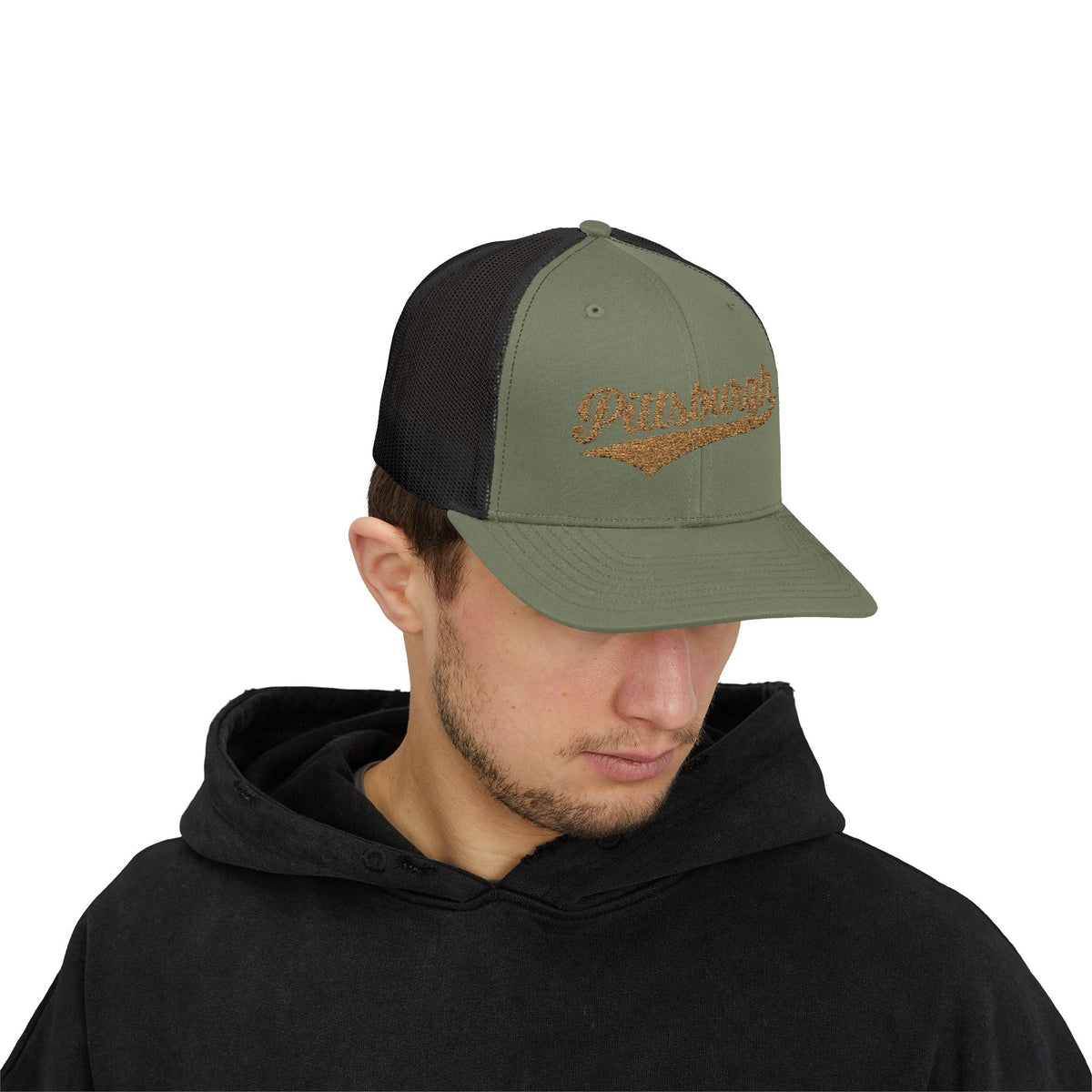 Pittsburgh Varsity Retro Snapback Trucker Cap