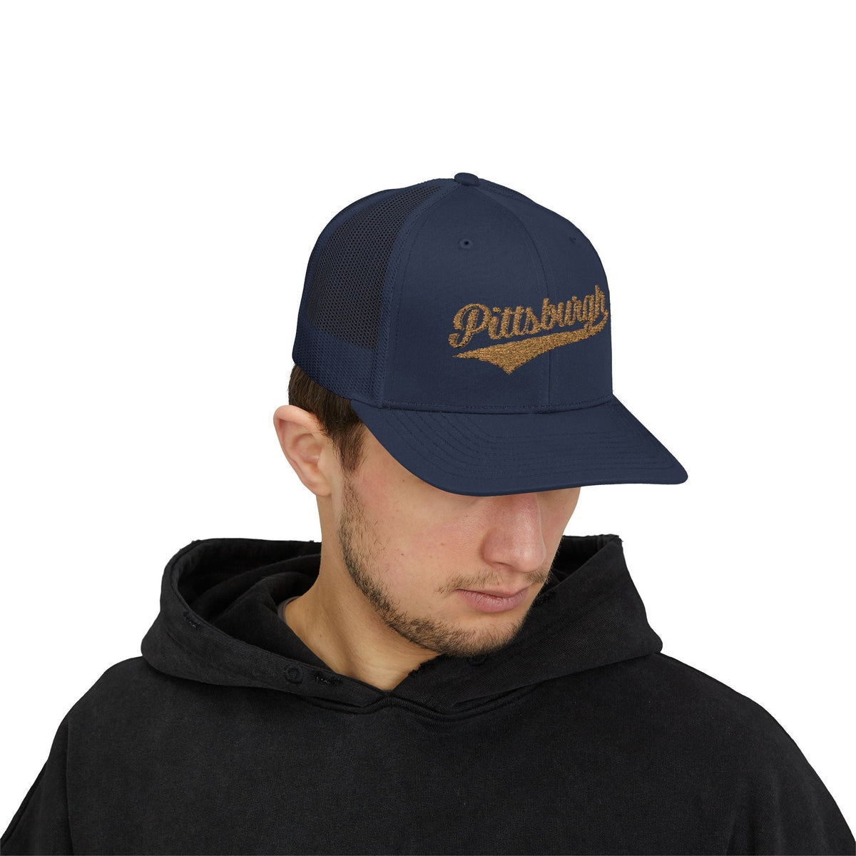 Pittsburgh Varsity Retro Snapback Trucker Cap
